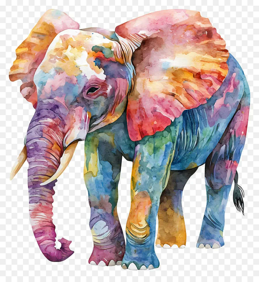 Éléphant Aquarelle，Éléphant PNG