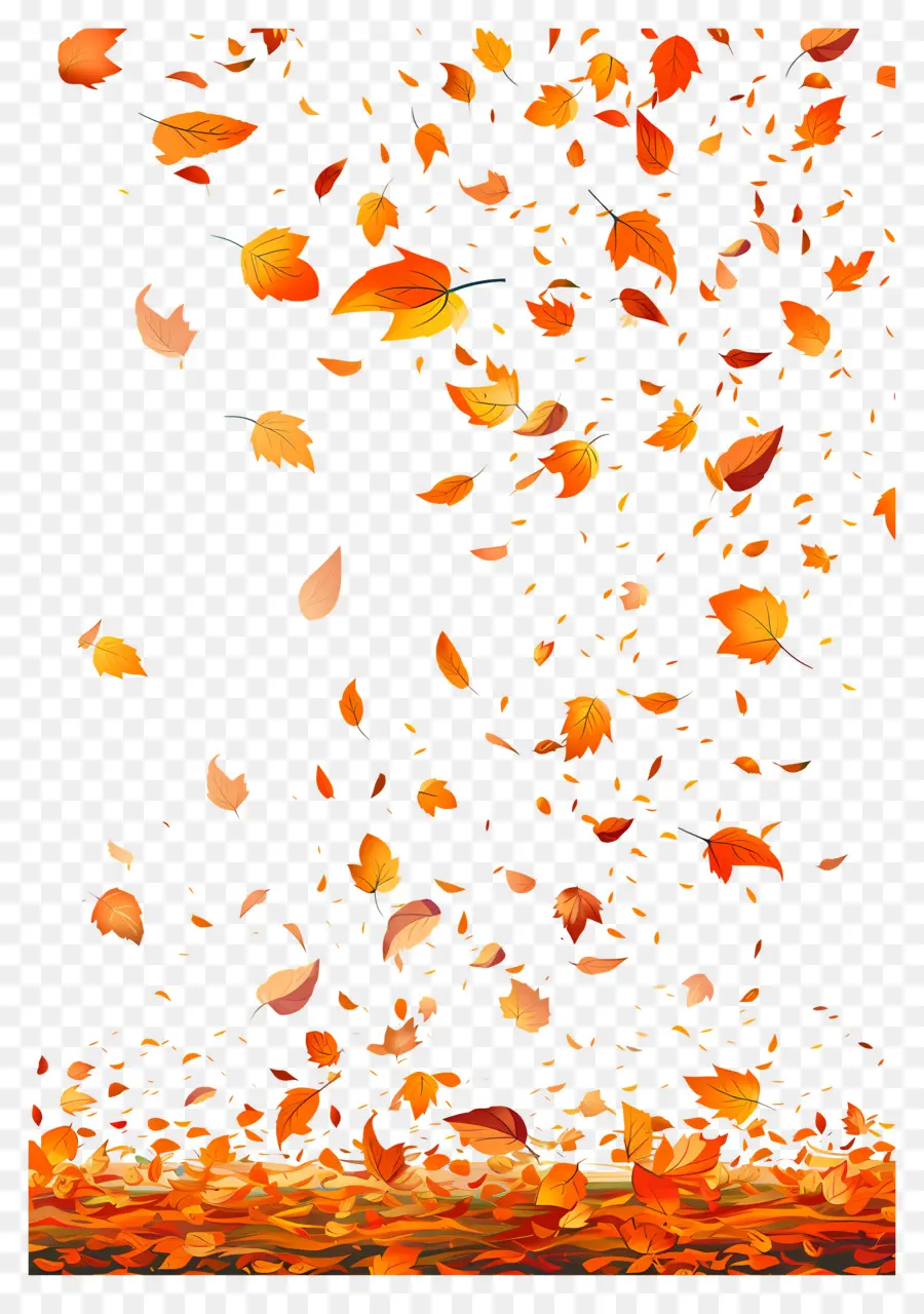 Feuilles Flottantes，Feuilles Qui Tombent PNG