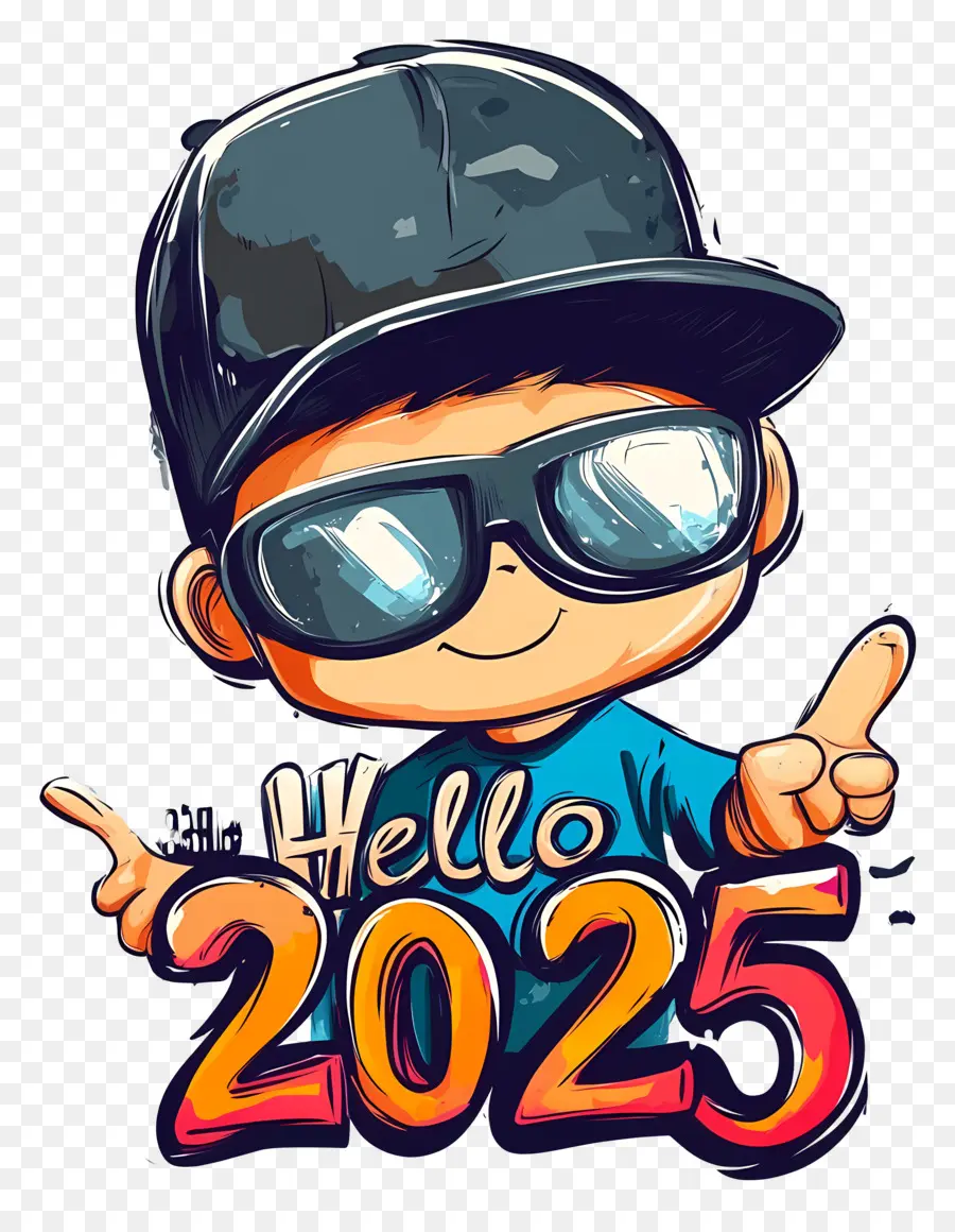 Bonjour 2025，Bonjour 2025 Cool Kid PNG