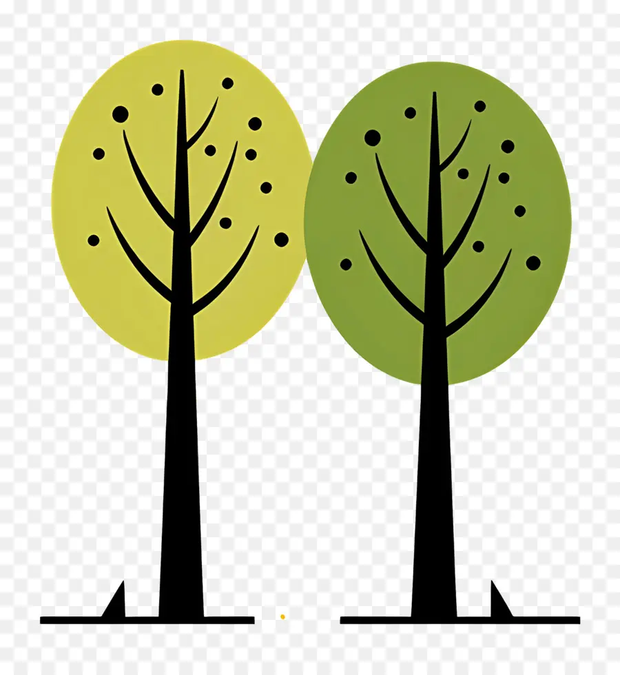 Arbre Minimaliste，Arbres Simples PNG