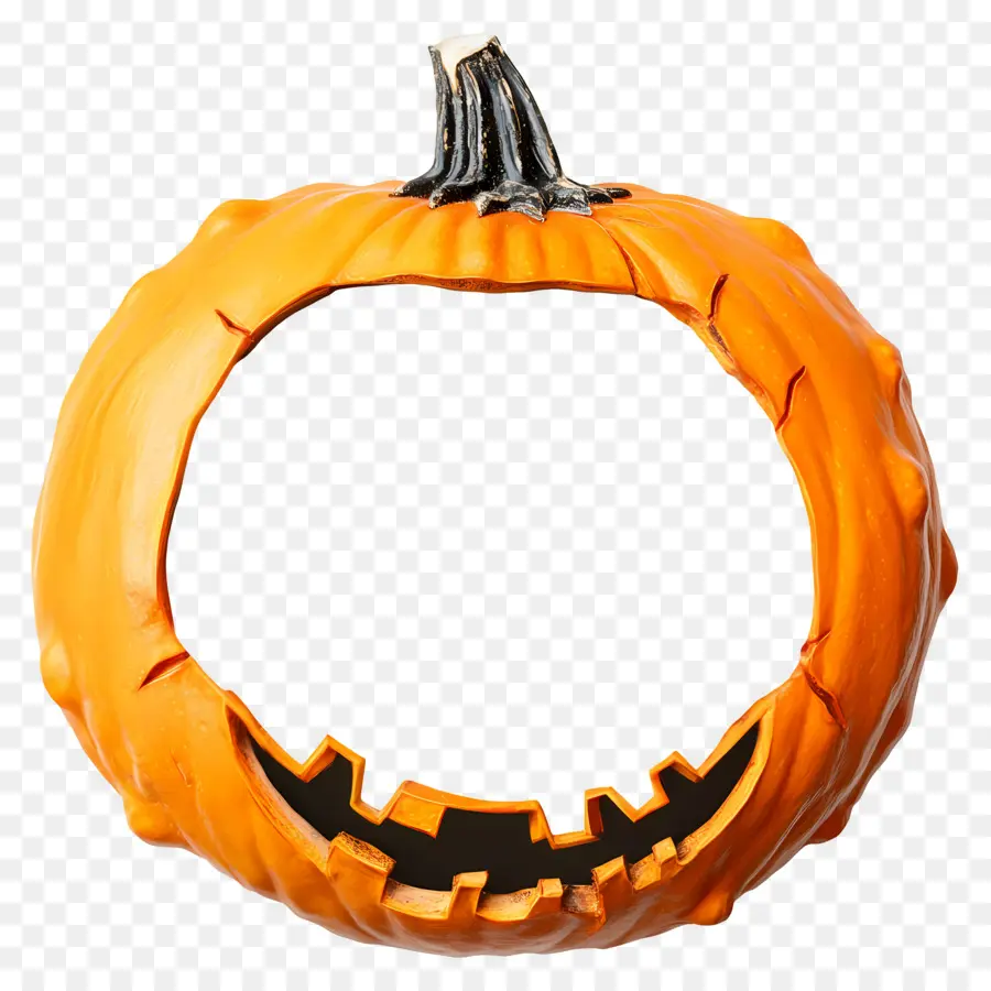 Cadre D'halloween，Cadre Citrouille PNG