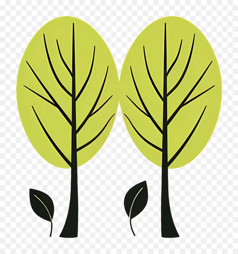 Arbre Minimaliste，Arbres Simples PNG