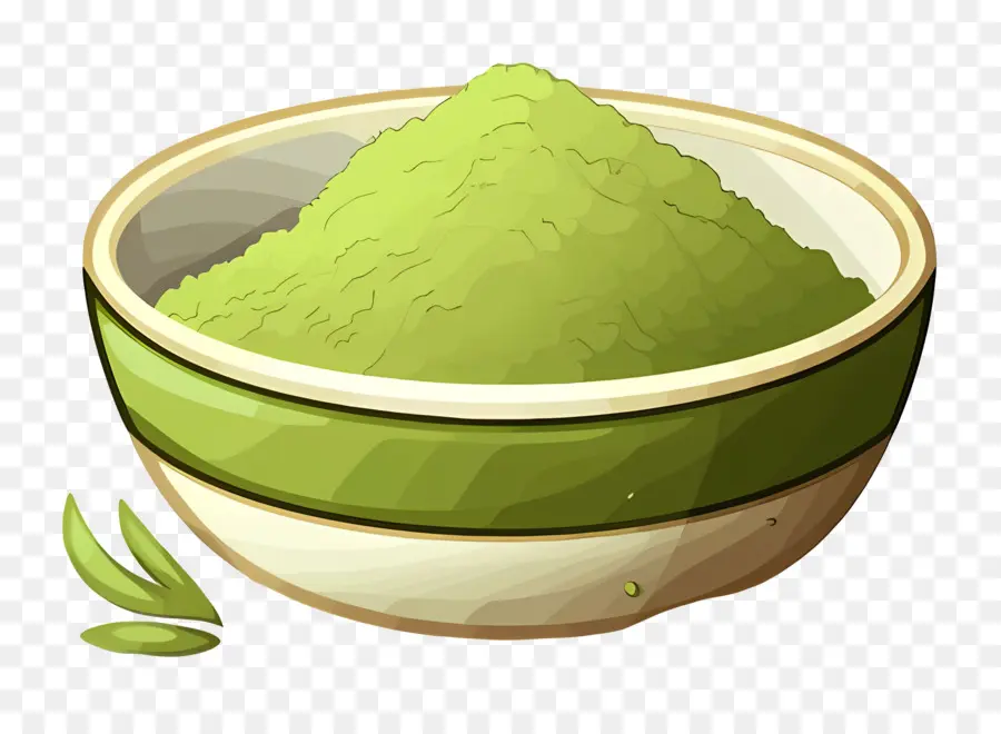 Poudre De Matcha，Poudre Verte PNG