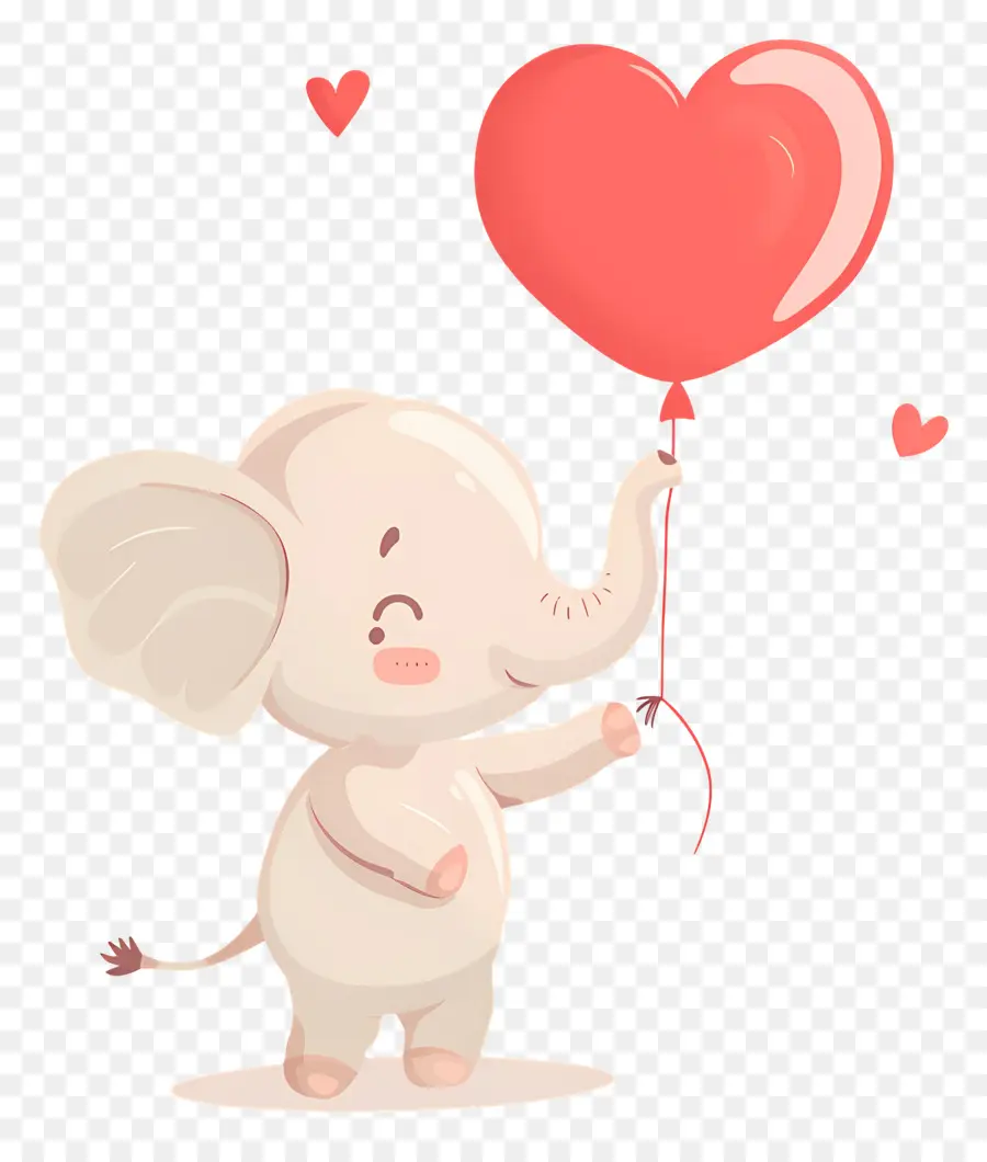 Bébé éléphant，Éléphant Avec Ballon PNG