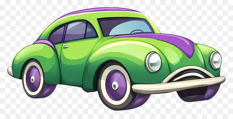 Voiture De Dessin Animé，Voiture Colorée PNG