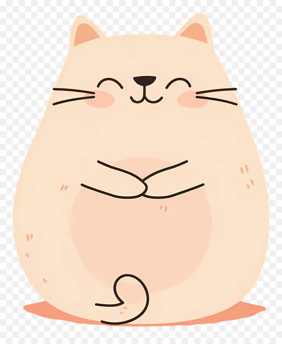 Chat Mignon，Chat Beige Avec Blush PNG