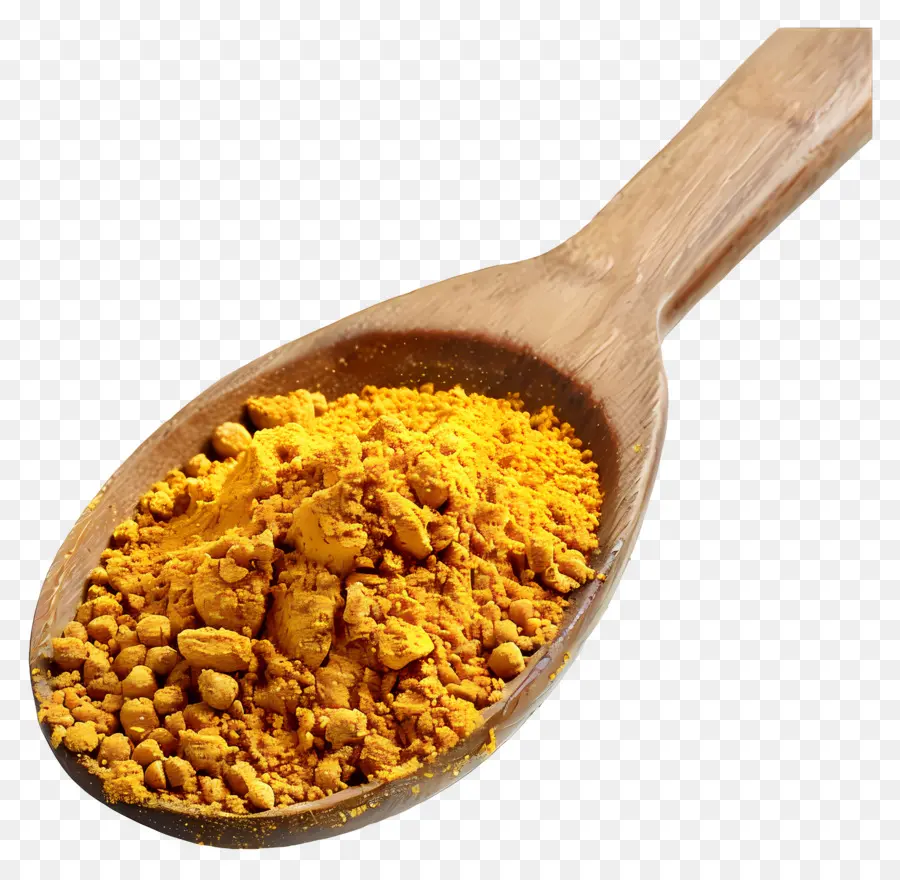 Poudre De Curry，Cuillère De Curcuma PNG