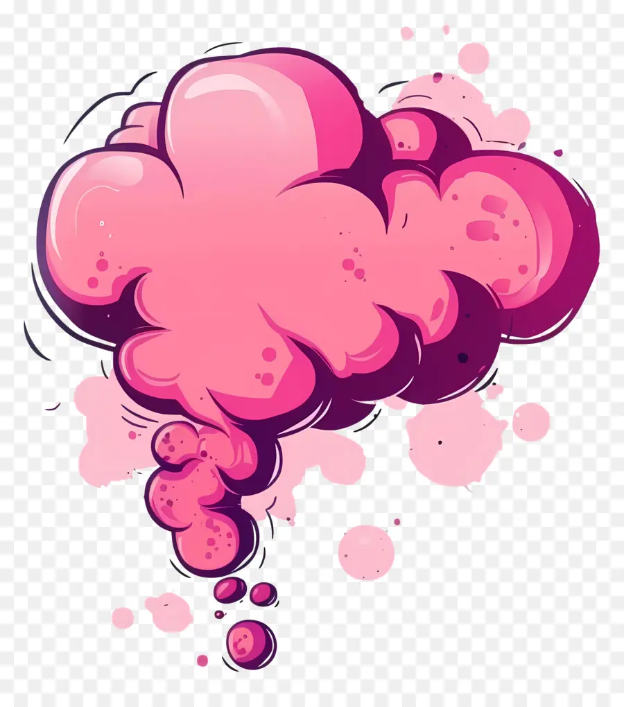 Pensée Cloud，Nuage Rose PNG