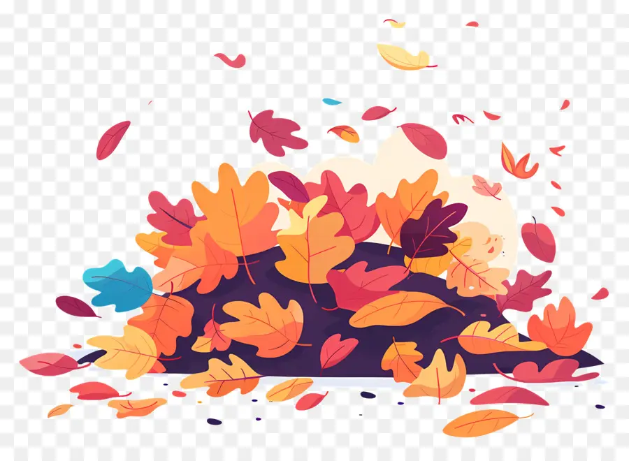 Feuilles Flottantes，Feuilles D'automne PNG