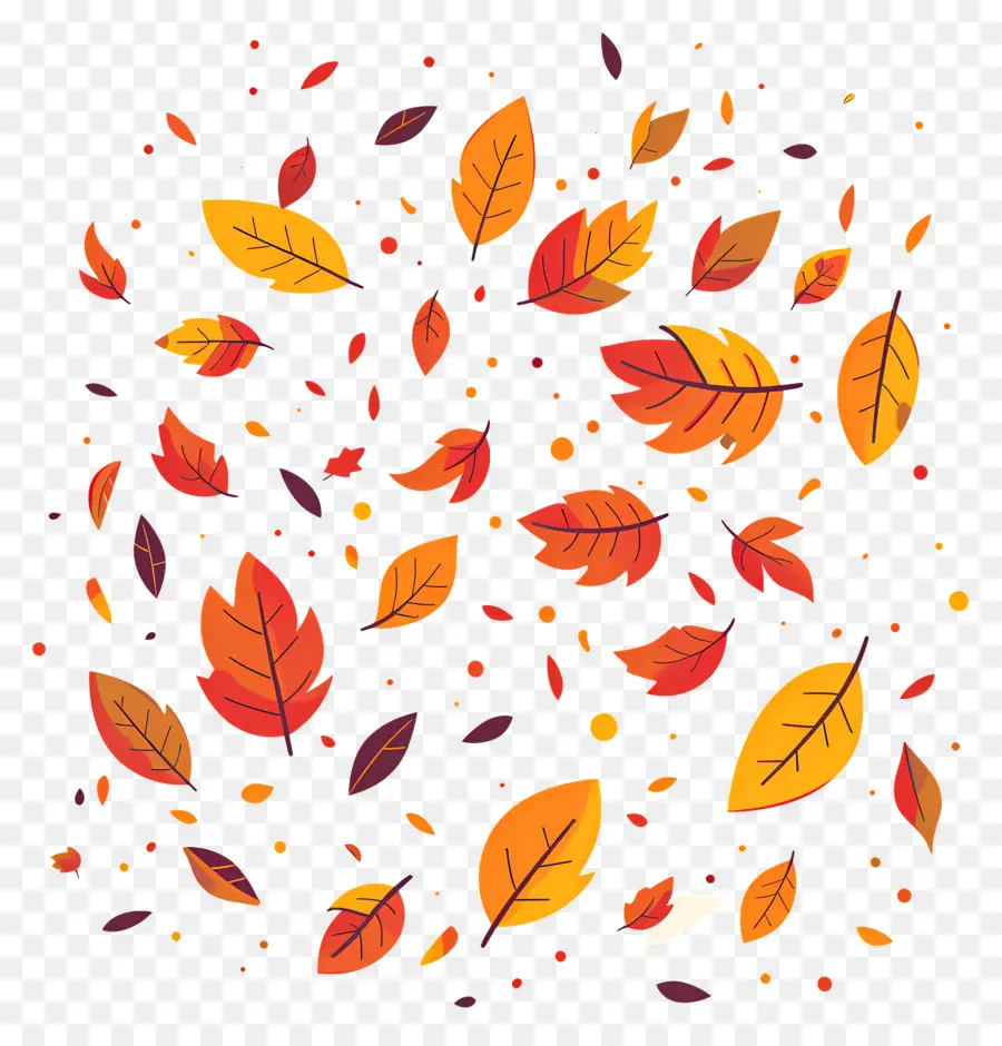 Feuilles Tombées，Feuilles PNG