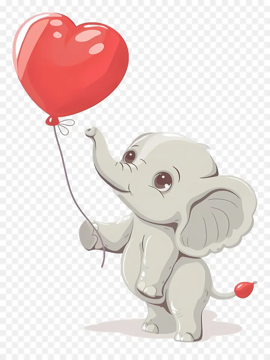 Bébé éléphant，Éléphant Avec Ballon PNG