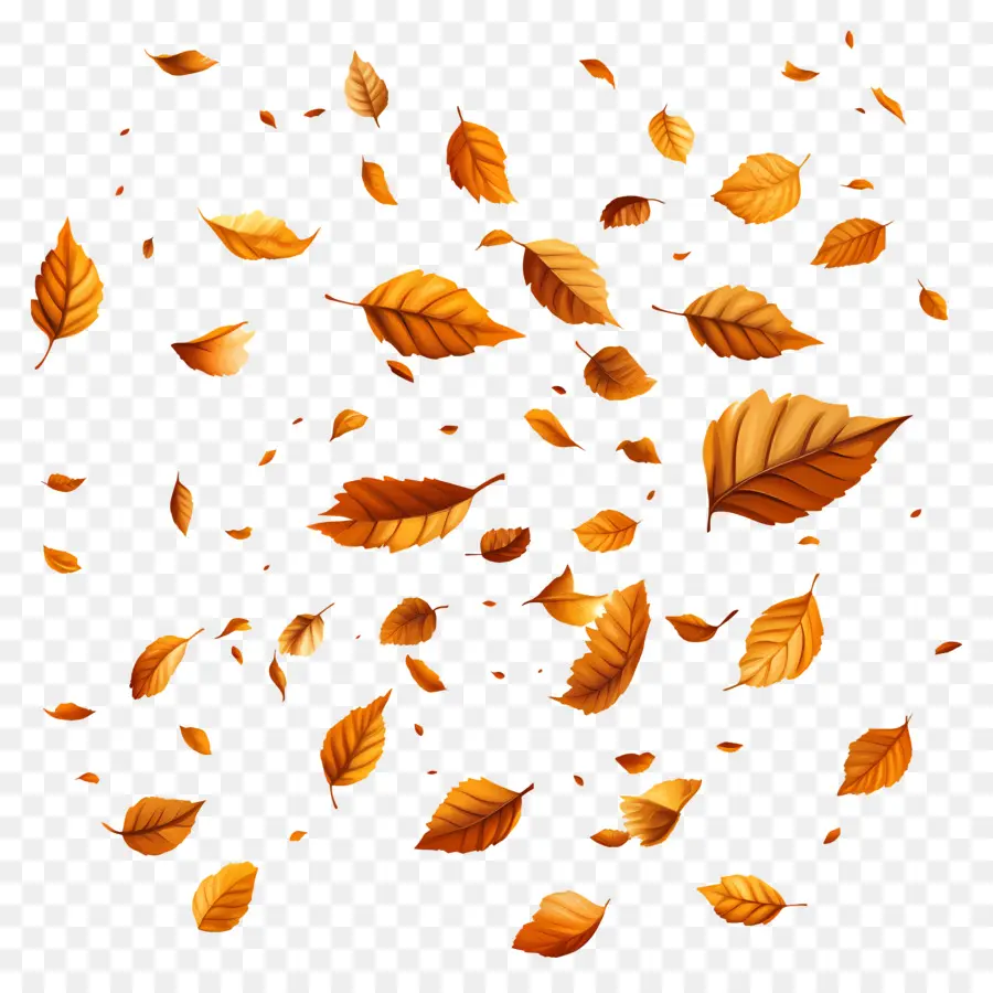 Feuilles Flottantes，Feuilles Qui Tombent PNG