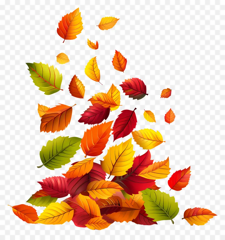 Feuilles Flottantes，Feuilles D'automne PNG