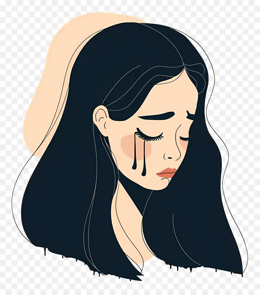 Femme Qui Pleure，Femme Triste PNG