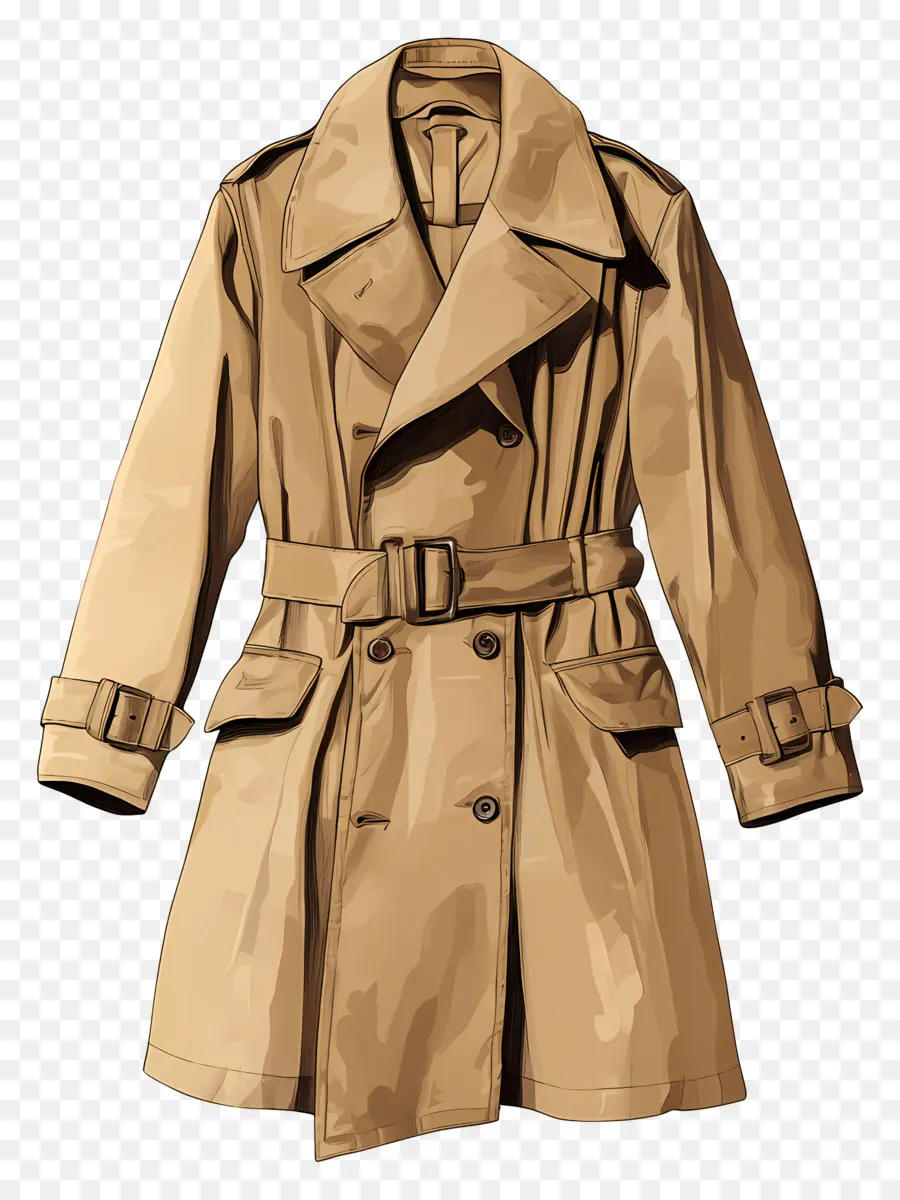 Trench Coat，Trench Marron PNG