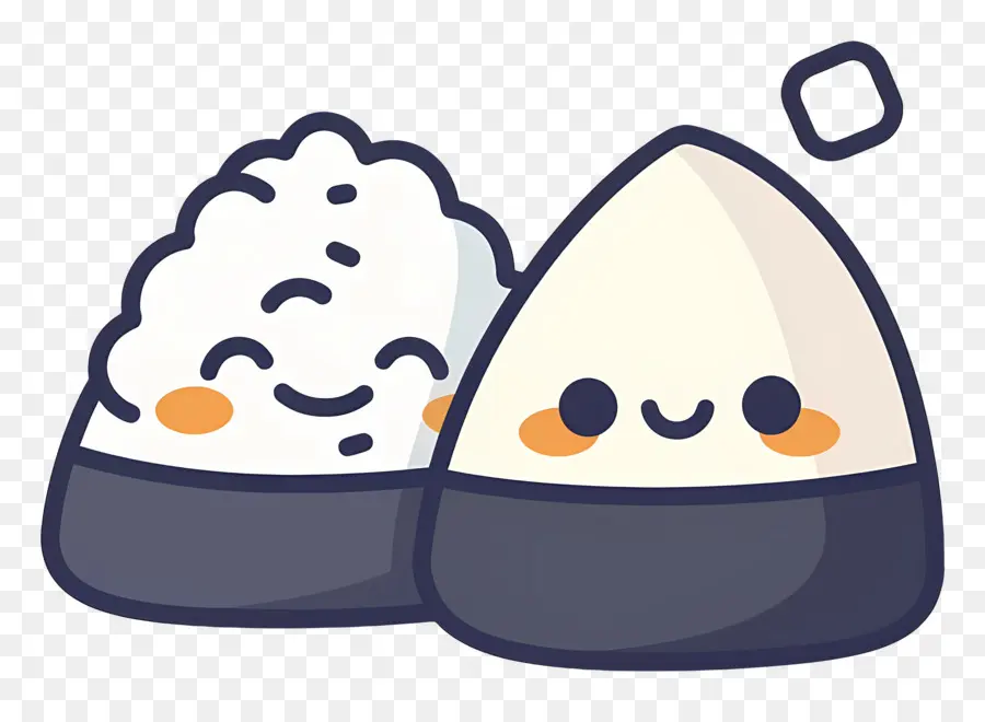 Umeboshi Onigiri，Onigiri Souriant PNG