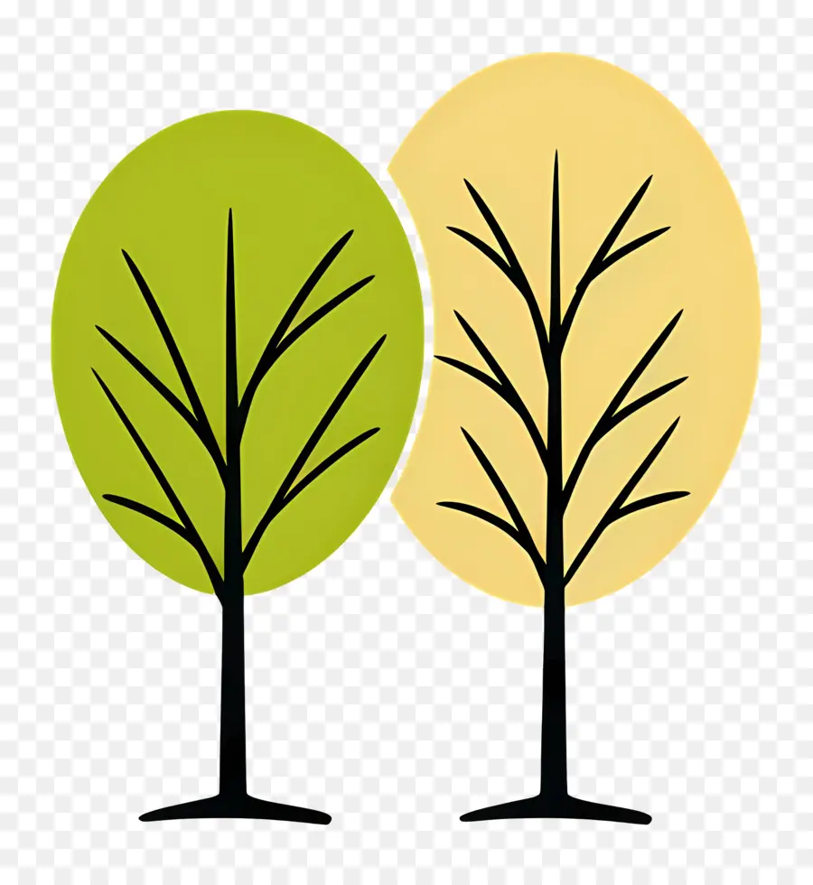 Arbre Minimaliste，Arbres Simples PNG