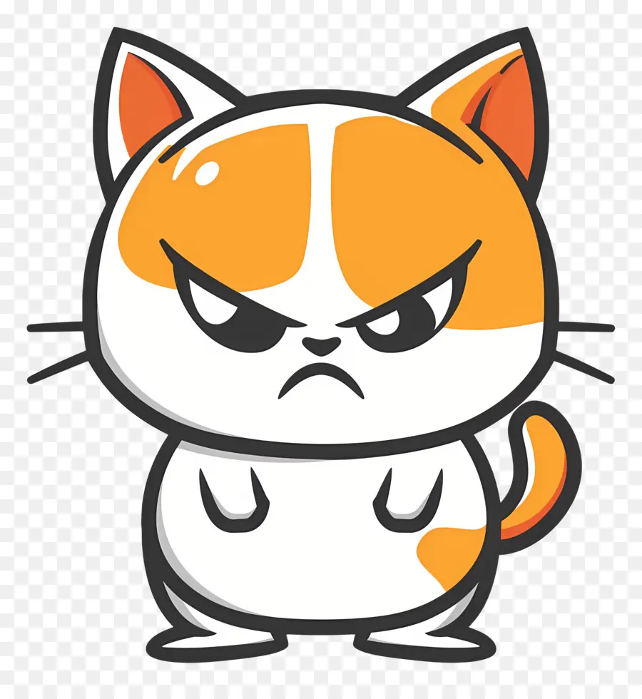 Dessin Animé De Chat，Chat En Colère PNG