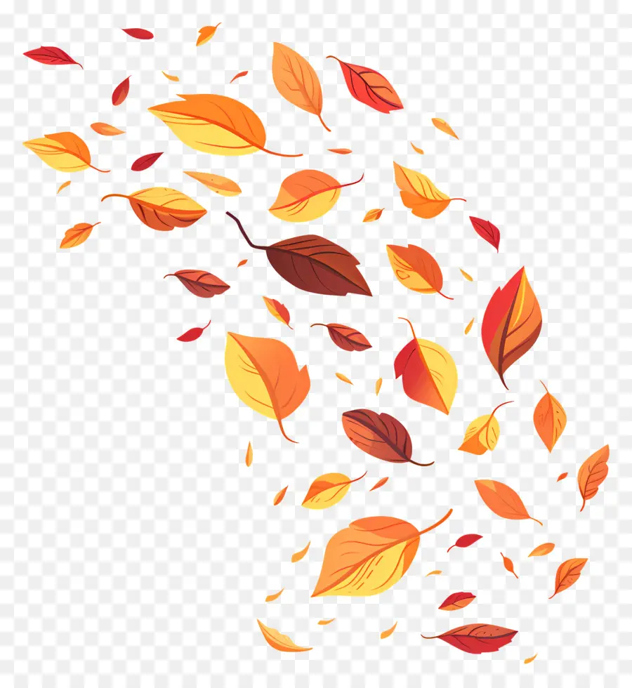 Feuilles Tombées，Feuilles PNG