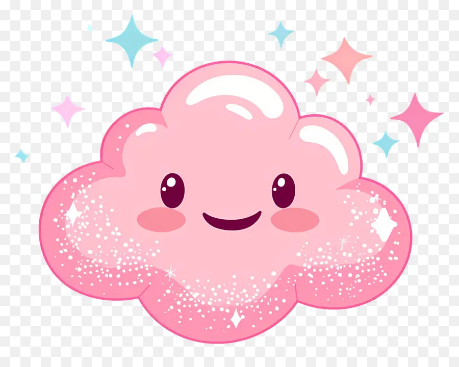 Nuage Rose，Brillant PNG