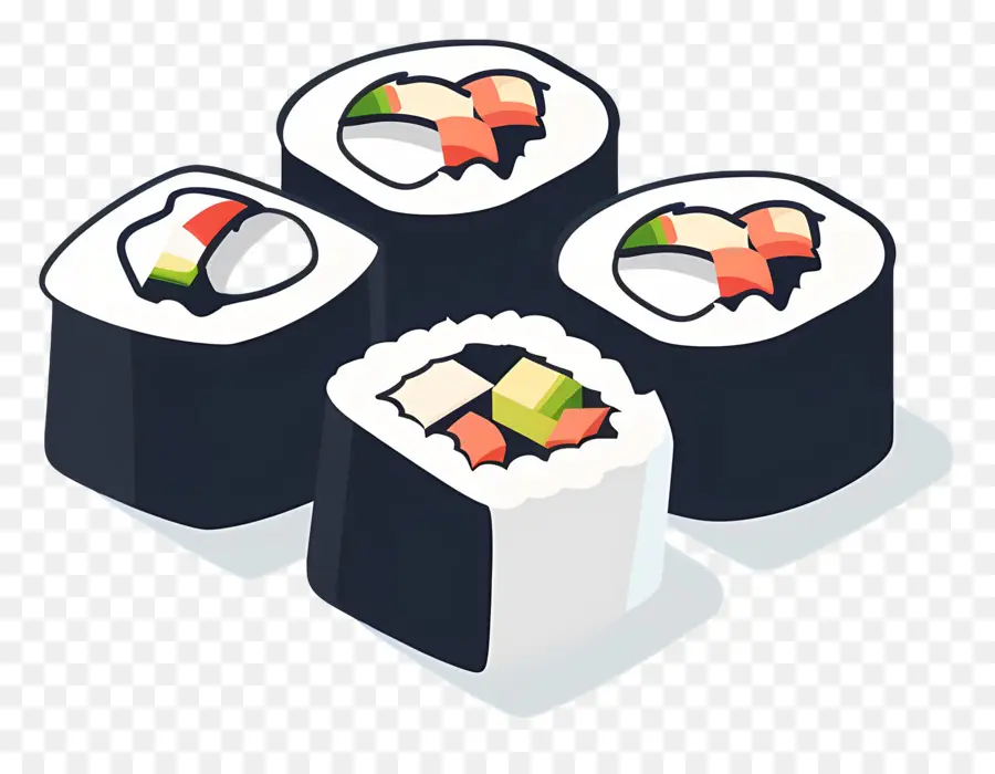 Rouleau De Sushi，Rouleaux De Sushi PNG