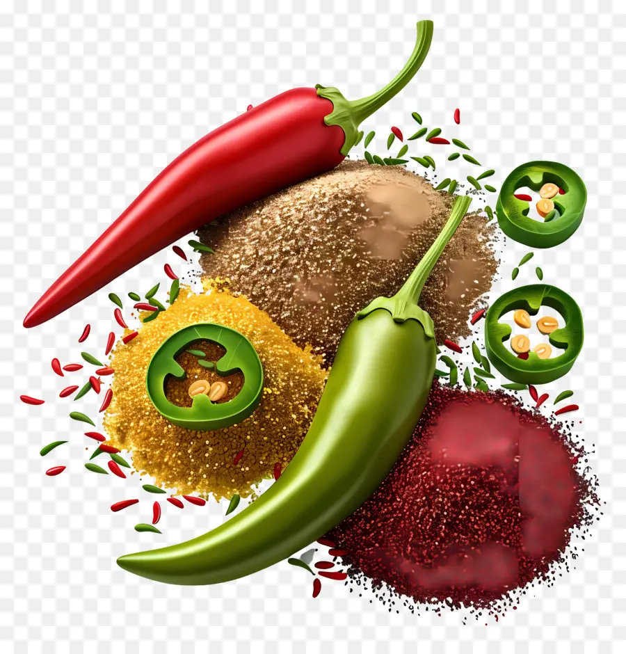 Poudre De Piment，Piments PNG