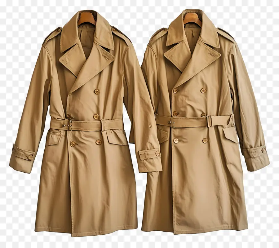 Trench Coat，Paire De Trenchs PNG