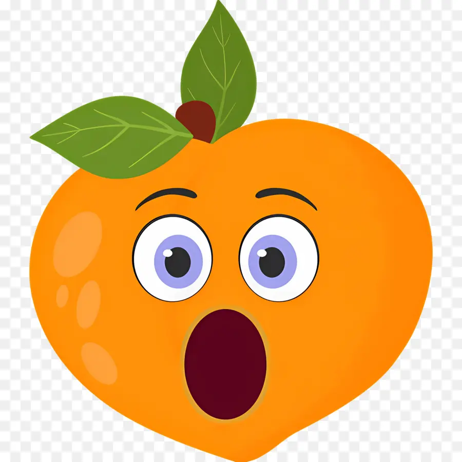 Pêche Emoji，Pêche Surprise PNG