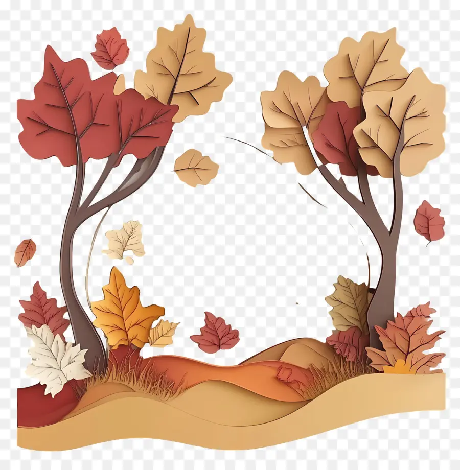 Nature D'automne，Arbres D'automne PNG