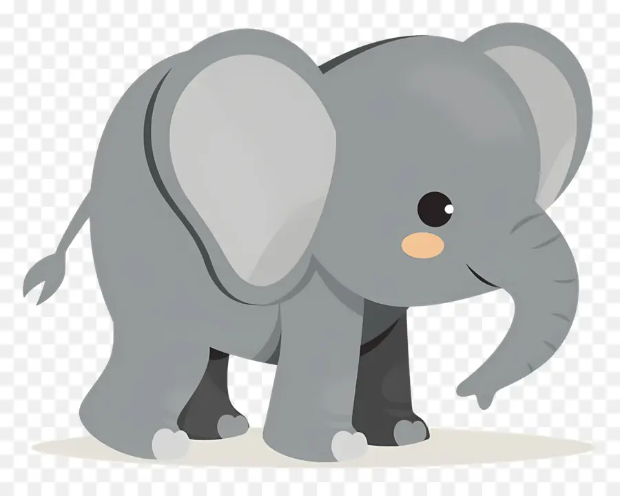 Éléphant Mignon，Éléphant Bleu PNG