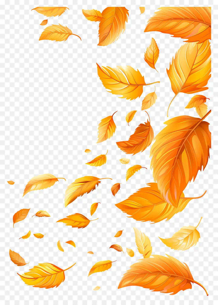 Feuilles Flottantes，Feuilles Qui Tombent PNG