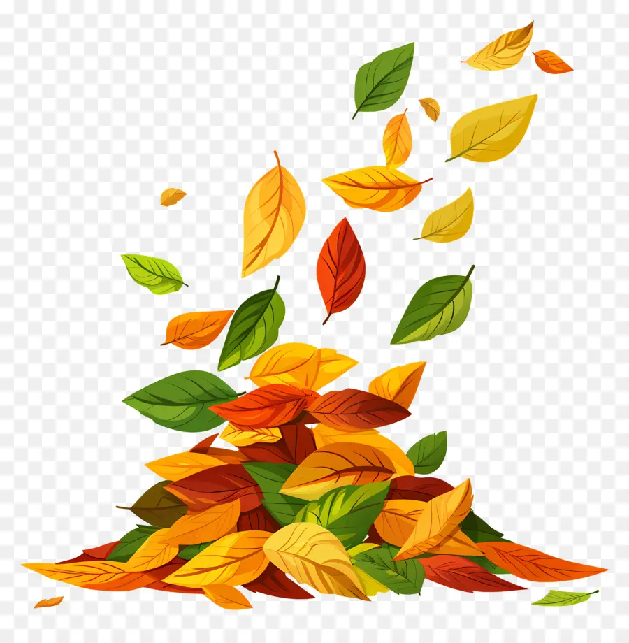 Feuilles Flottantes，Feuilles PNG