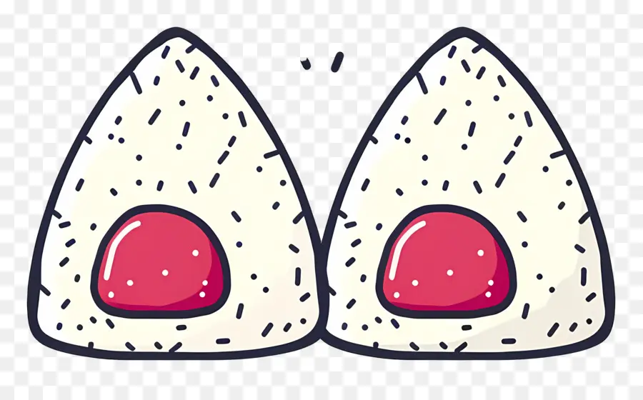 Umeboshi Onigiri，Onigiri Simple PNG