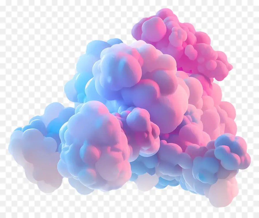 Nuage Animé，Nuage Coloré PNG