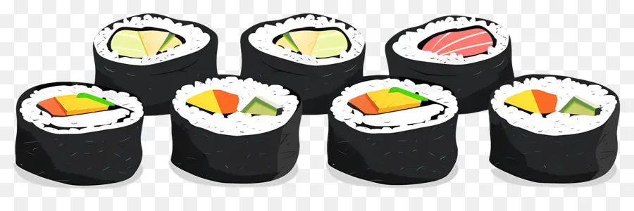 Rouleau De Sushi，Rouleaux De Sushis PNG