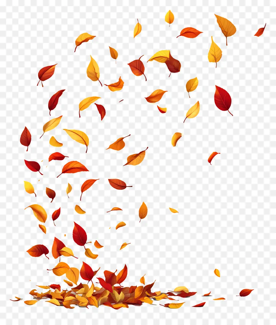 Feuilles Flottantes，Feuilles Qui Tombent PNG