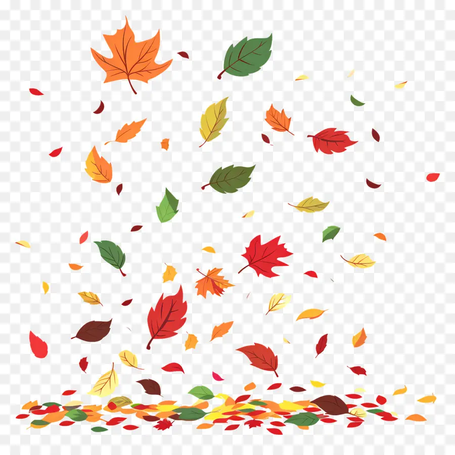 Feuilles Flottantes，Feuilles Qui Tombent PNG