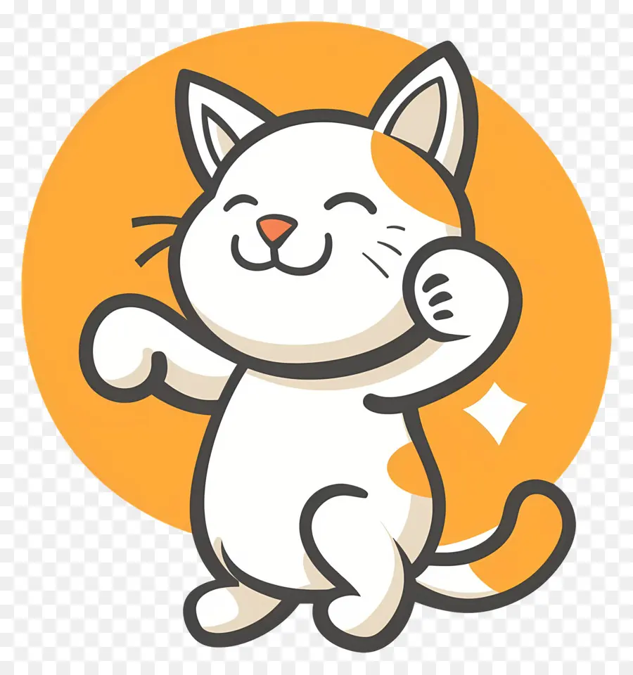 Chat Kawaii，Chat Blanc PNG