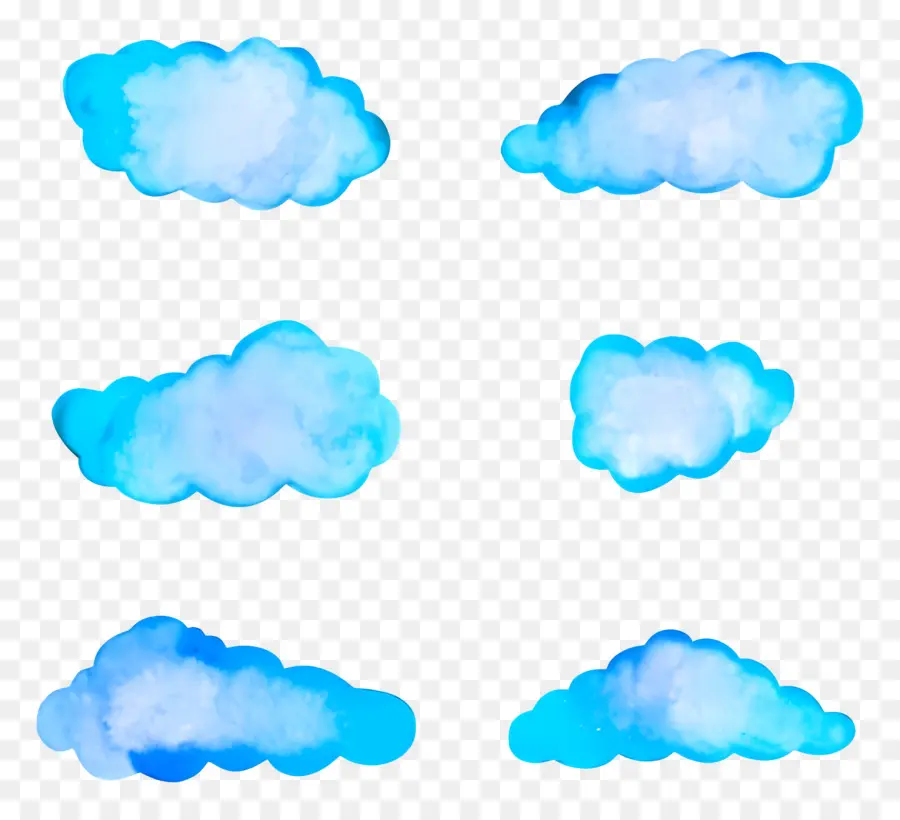 Nuages ​​aquarelle，Nuages PNG