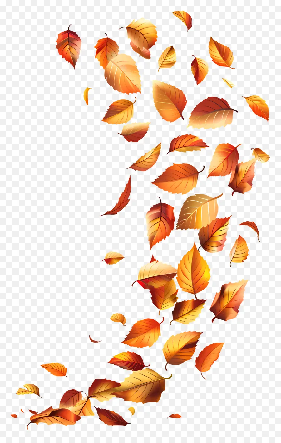 Feuilles Flottantes，Feuilles Qui Tombent PNG