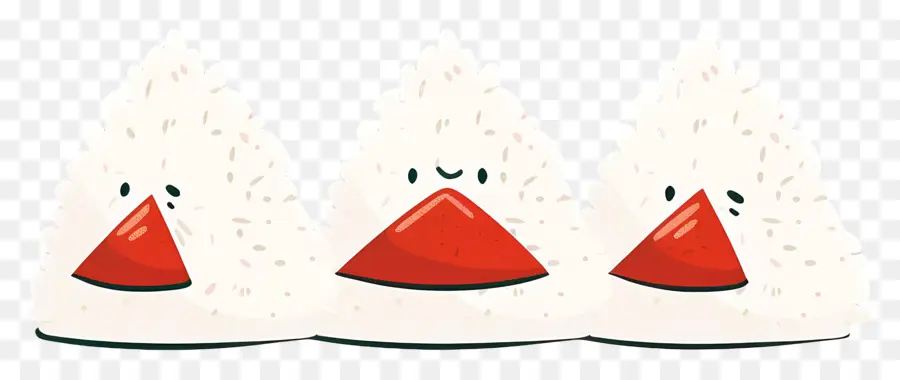 Umeboshi Onigiri，Illustration D'onigiri PNG