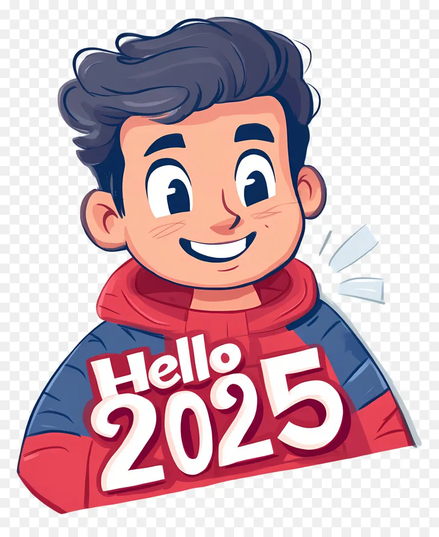 Bonjour 2025，Bonjour 2025 Avec Du Caractère PNG