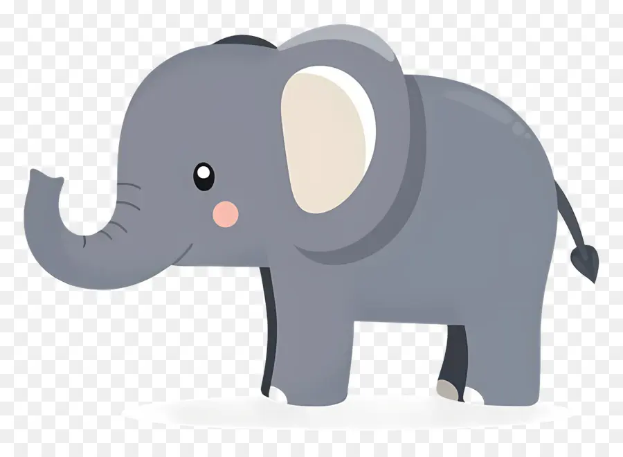 Éléphant Mignon，Éléphant Bleu PNG