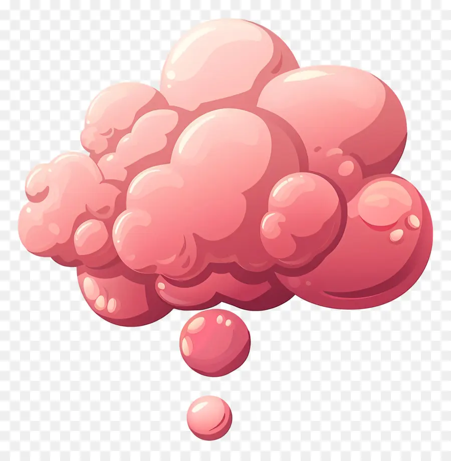 Pensée Cloud，Nuage Rose PNG