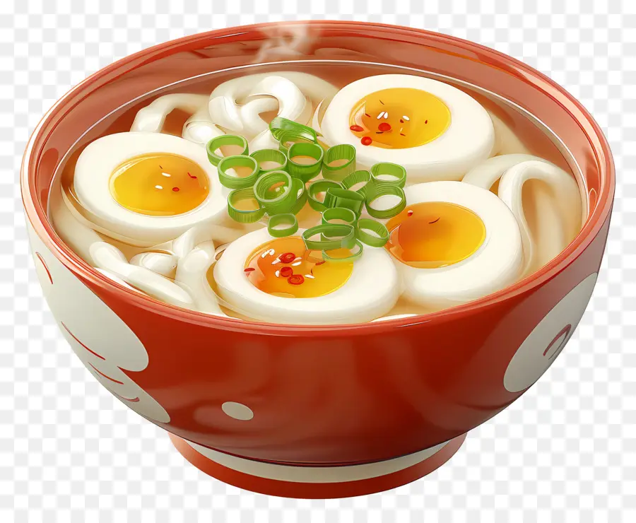 Udon，Udon Avec Plusieurs œufs PNG