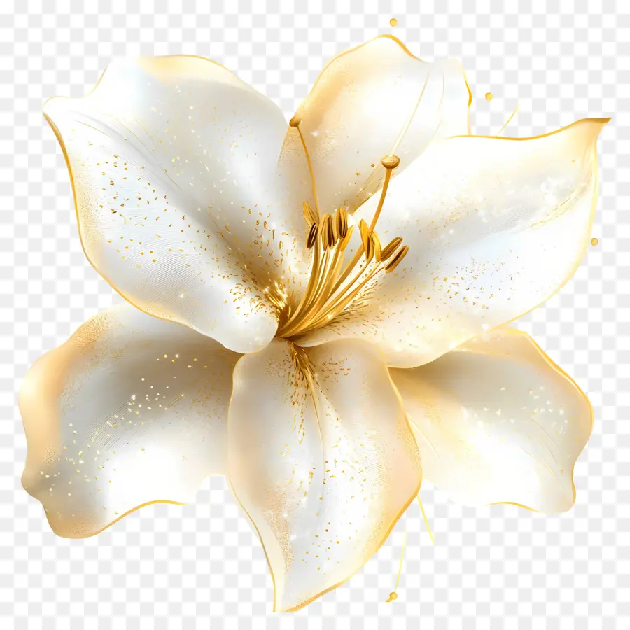 Fleur Or，Fleur Blanche PNG