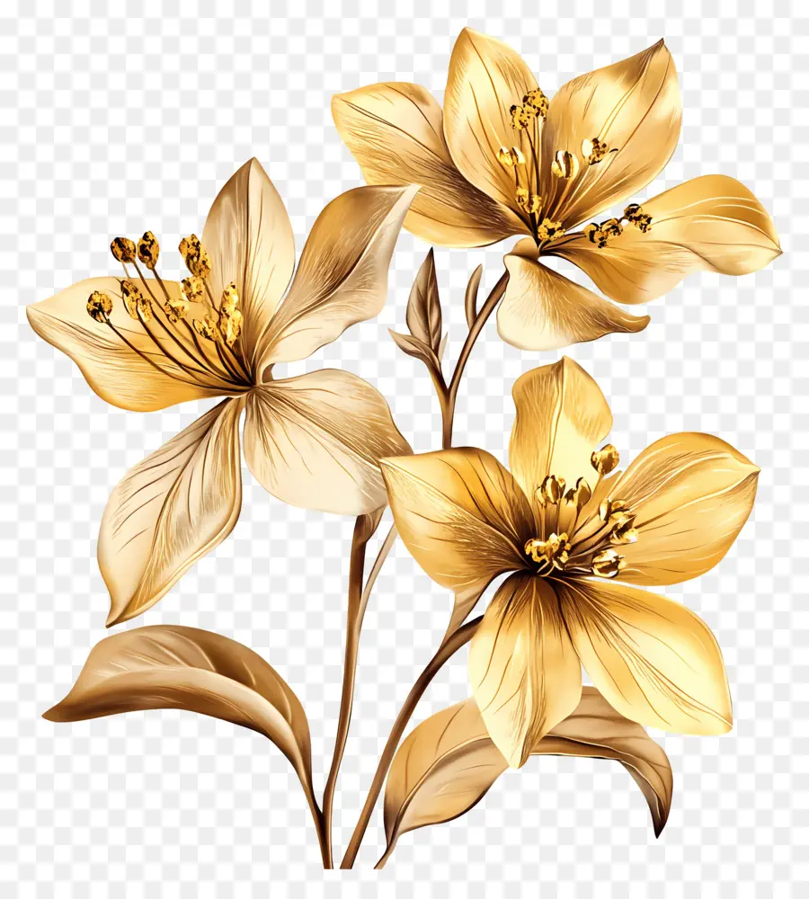 Fleur Or，Fleur Jaune PNG