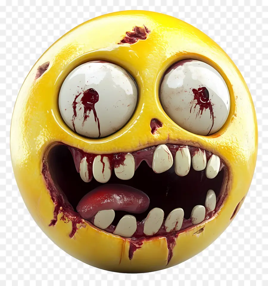 Emoji D'halloween，Emoji Effrayant PNG