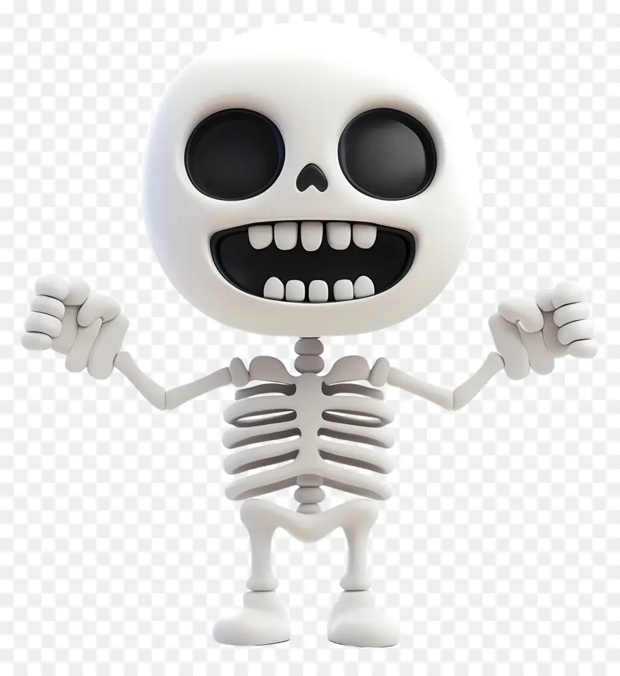 Emoji D'halloween，Squelette PNG