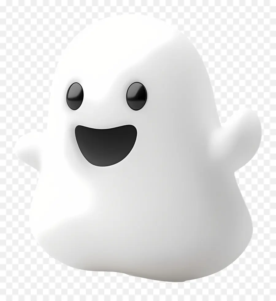 Emoji D'halloween，Fantôme Mignon PNG